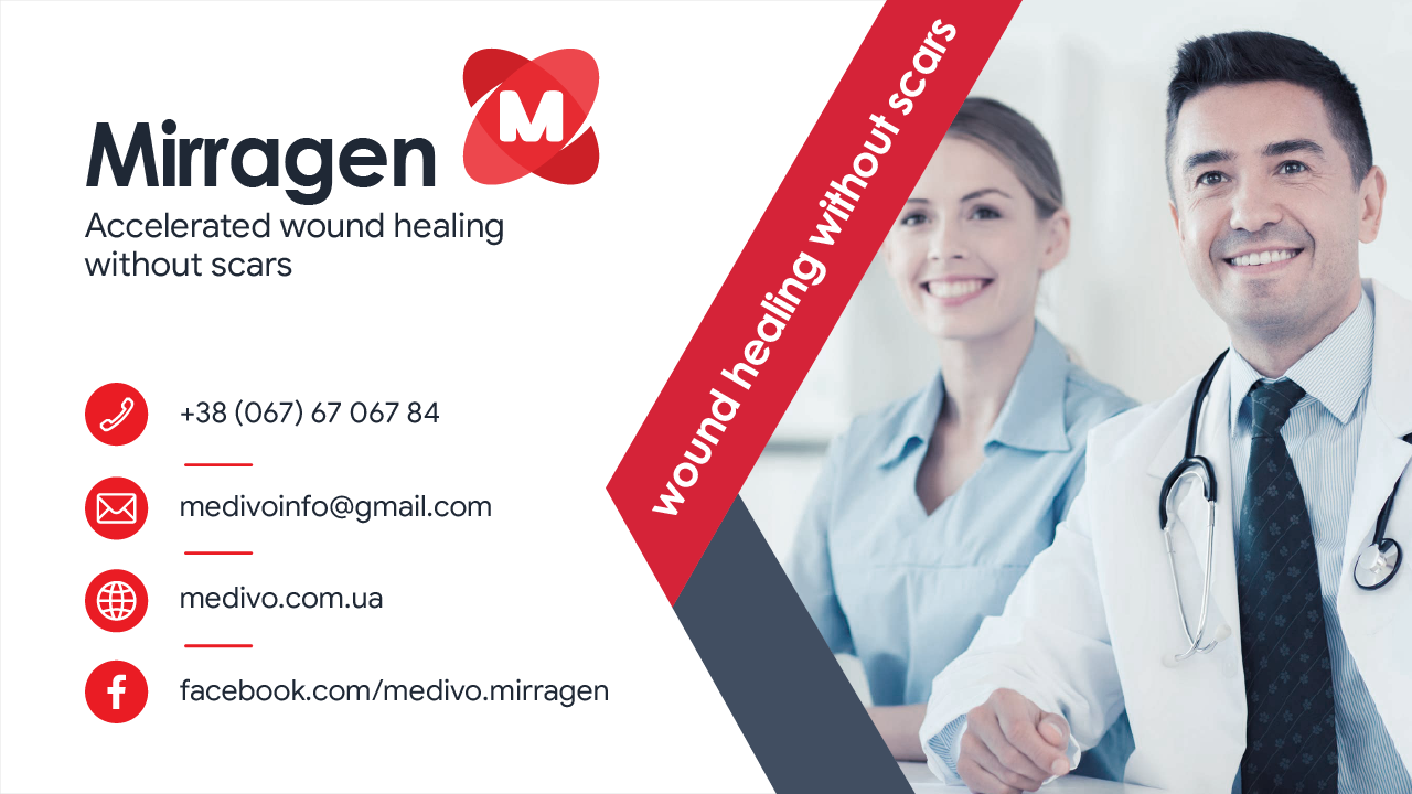 Mirragen - accelerated wound healing without scars